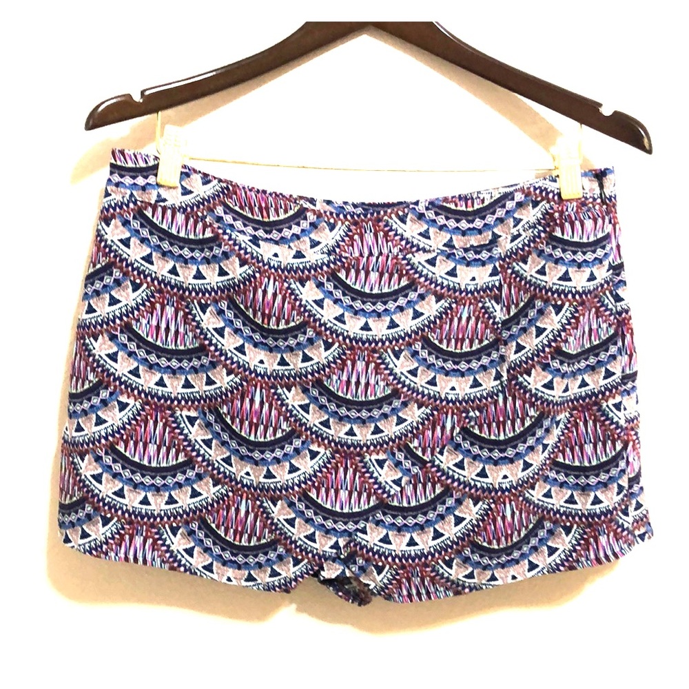 Pink Republic | Boho Print Overlap Skort. L